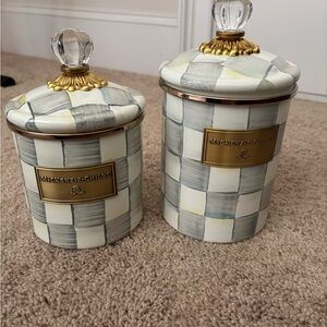 Brand new Mackenzie Childs canisters- straight of out of the box
